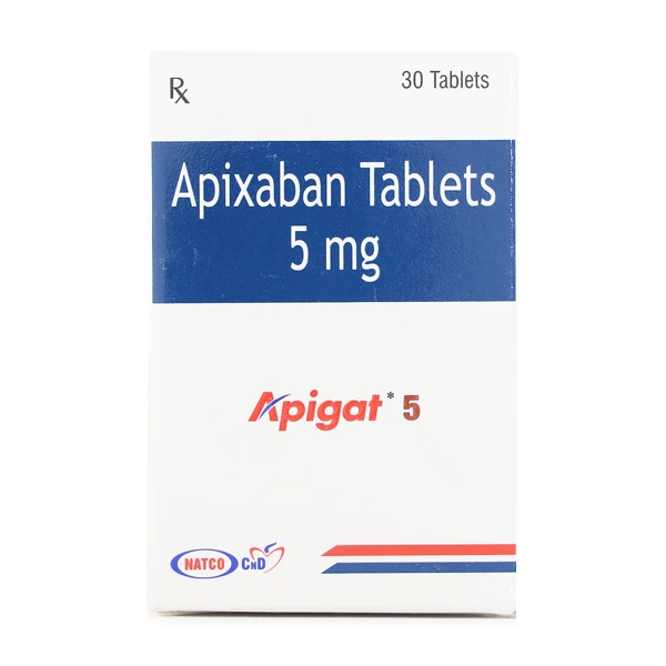 Apixaban Apigat 5 Mg (Generic Eliquis)